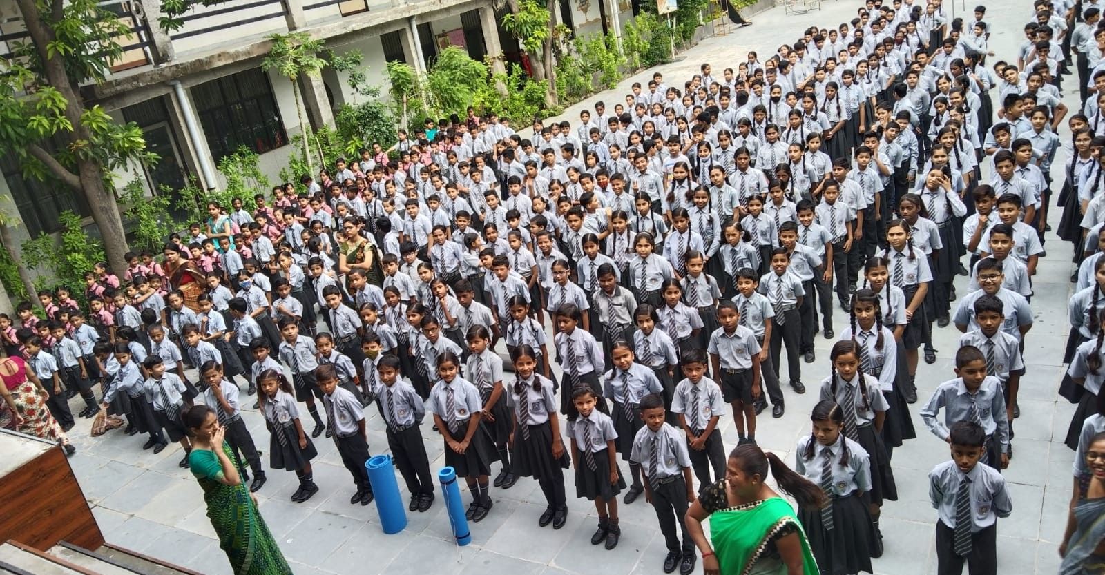Students at LBA Schools campus